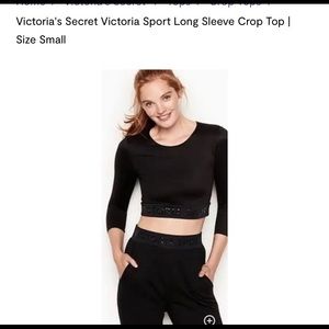 Victoria sport crop top size S